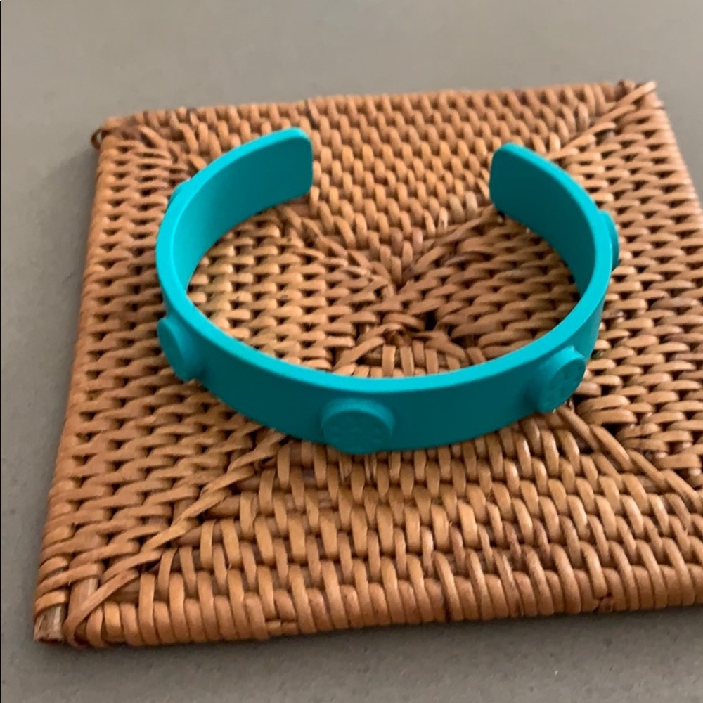 Tory Burch matte powder coated logo cuff